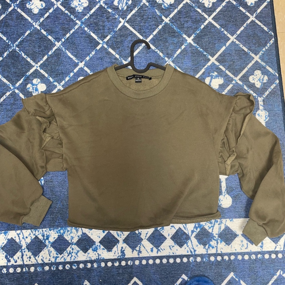 Dry Goods dark green sweater
